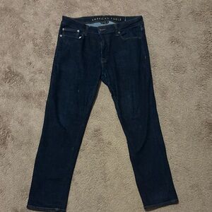 American Eagle Outfitters Men's Dark Blue Jeans